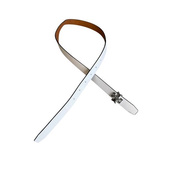 Tory Burch Reversible Leather Belt White Tan XS main image 4